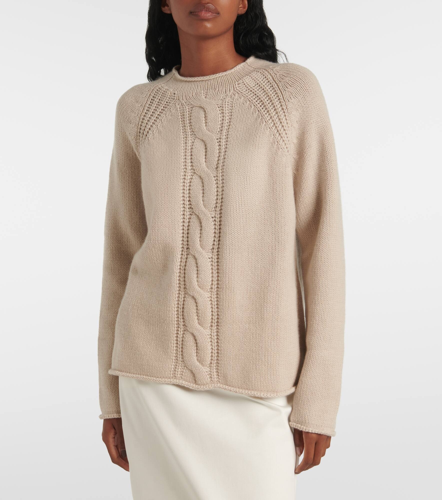 Pico cable-knit cashmere sweater - 4