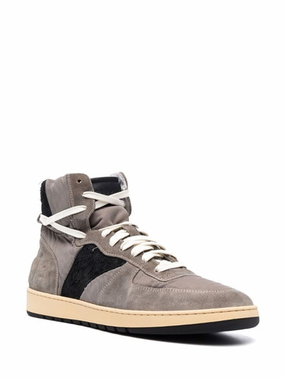 Rhude BBall high-top sneakers outlook