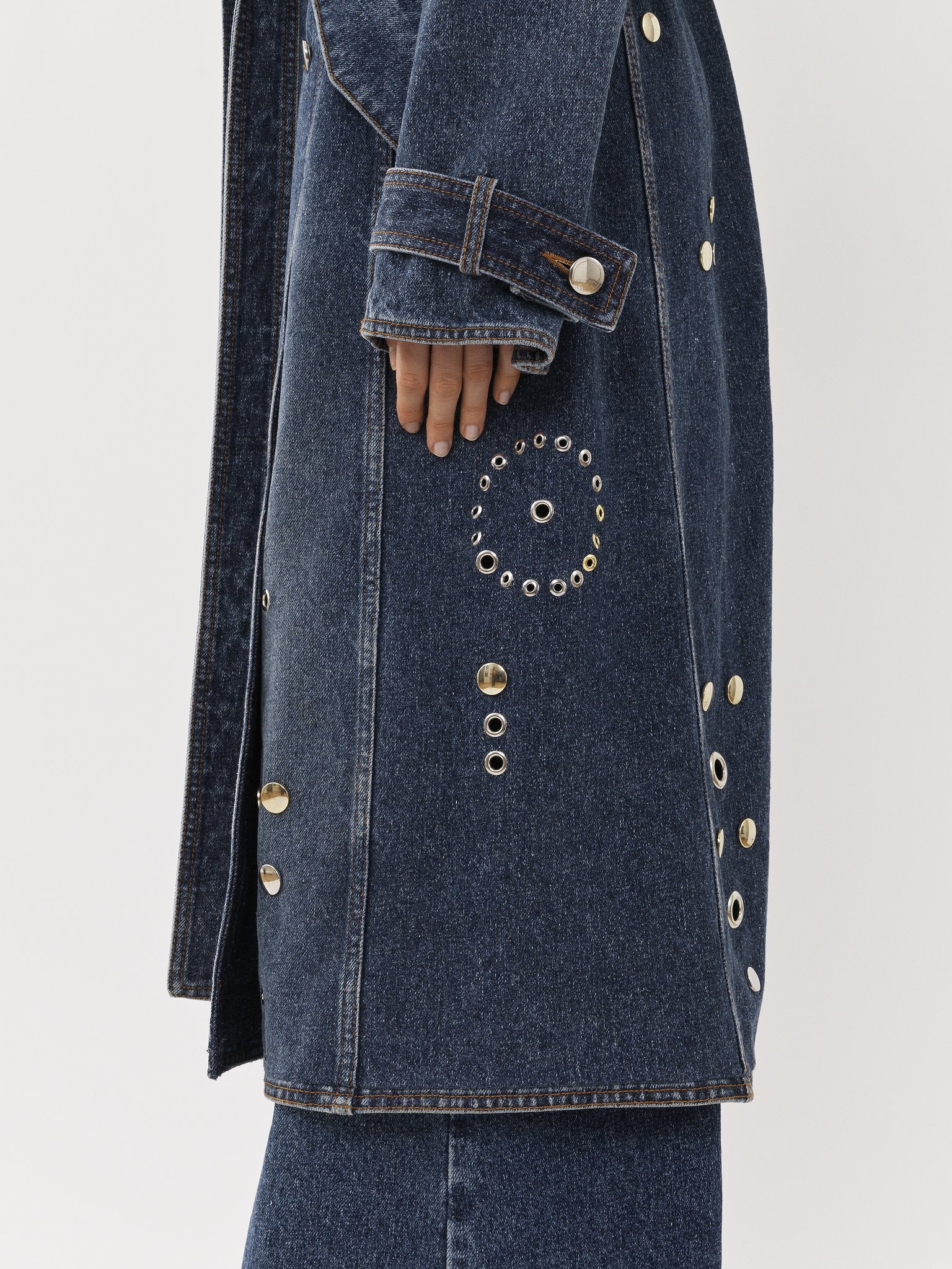 EMBELLISHED TRENCH COAT - 5