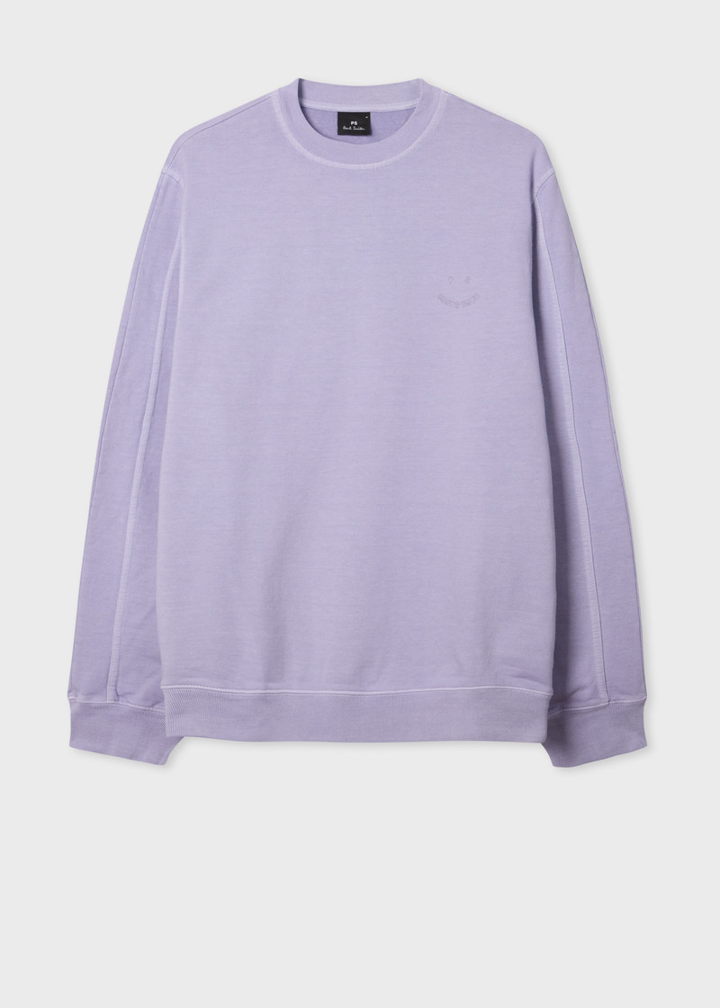 Mauve 'Happy' Cotton Sweatshirt 1