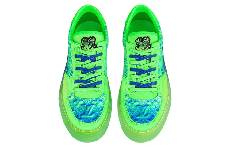 LOUIS VUITTON Ollie Richelieu Sneakers 'Green' 1A9UYP - 3