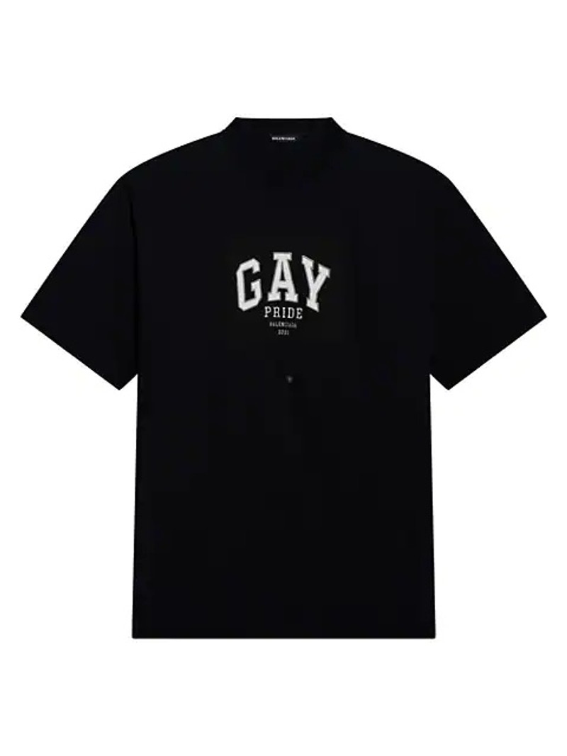 Black의 Men's Pride Boxy 티셔츠 - 1