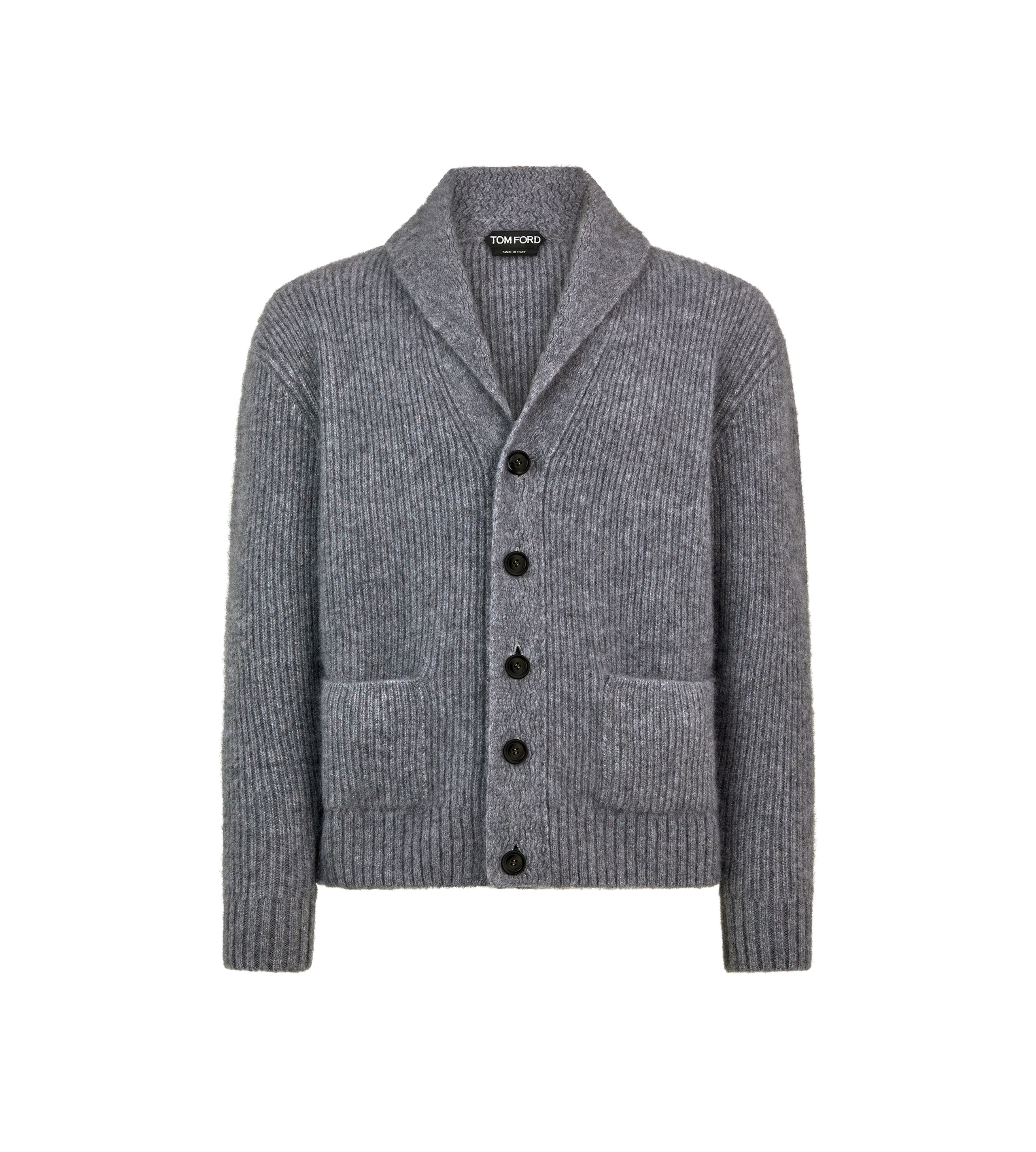 カーディガン TOM FORD SS25 Wool silk cardigan (KLL004YMS107S25 FG797) SILK MERINO SHAWL COLLAR CARDIGAN | Tom Ford Fashion