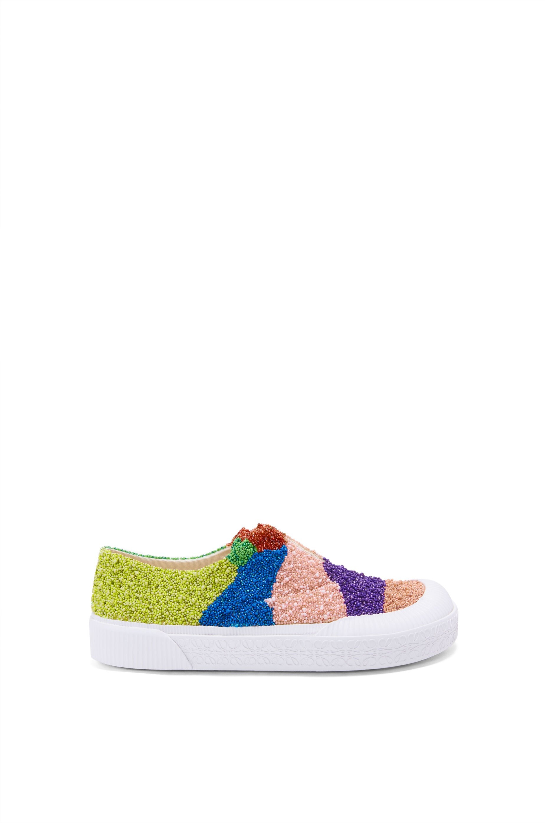 Terra Vulca sneaker in allover beaded canvas - 1