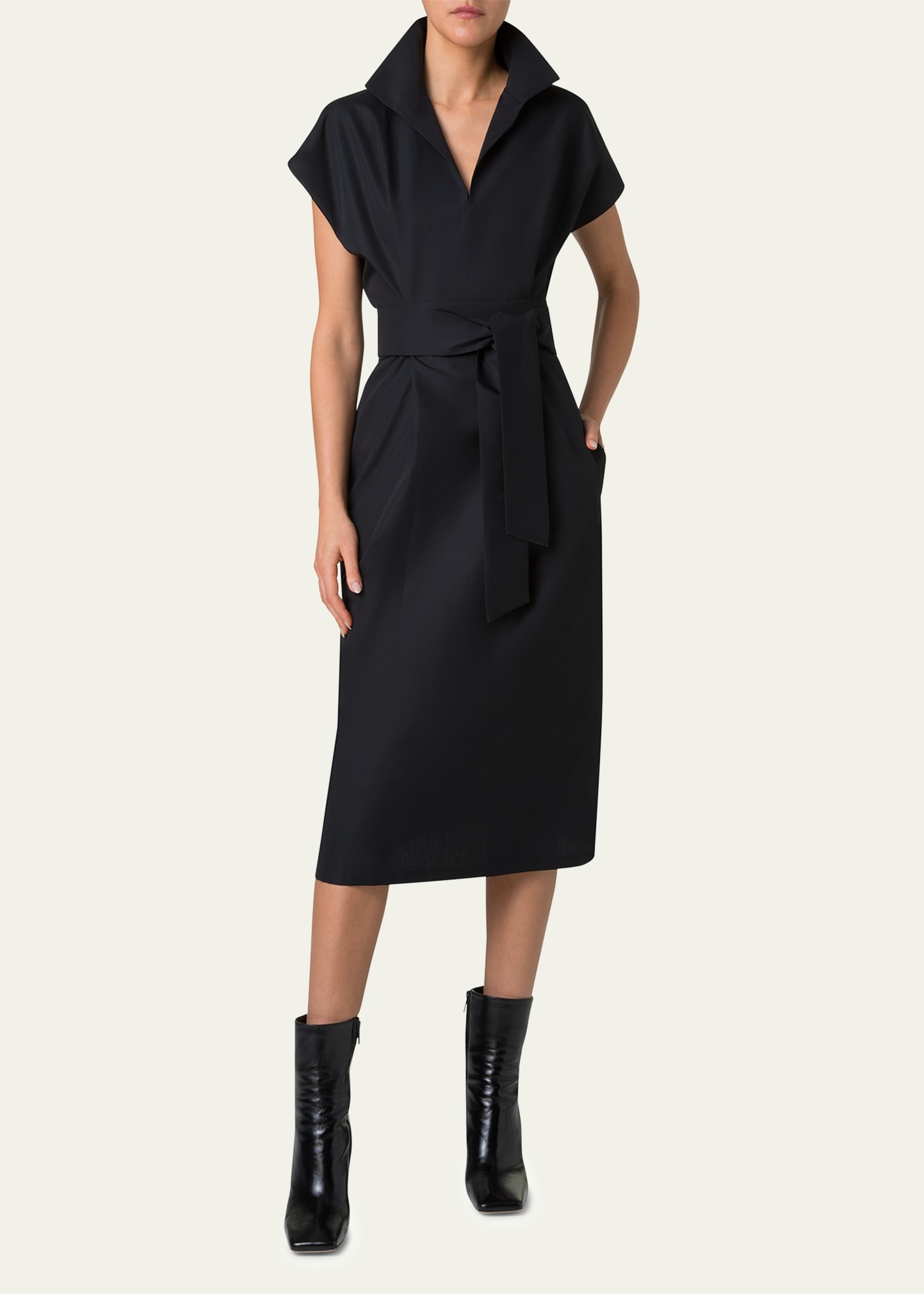 Cotton Poplin Midi Shirtdress - 2