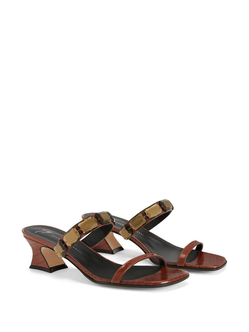 Giuseppe Zanotti Flaminia 45mm square-toe sandals outlook