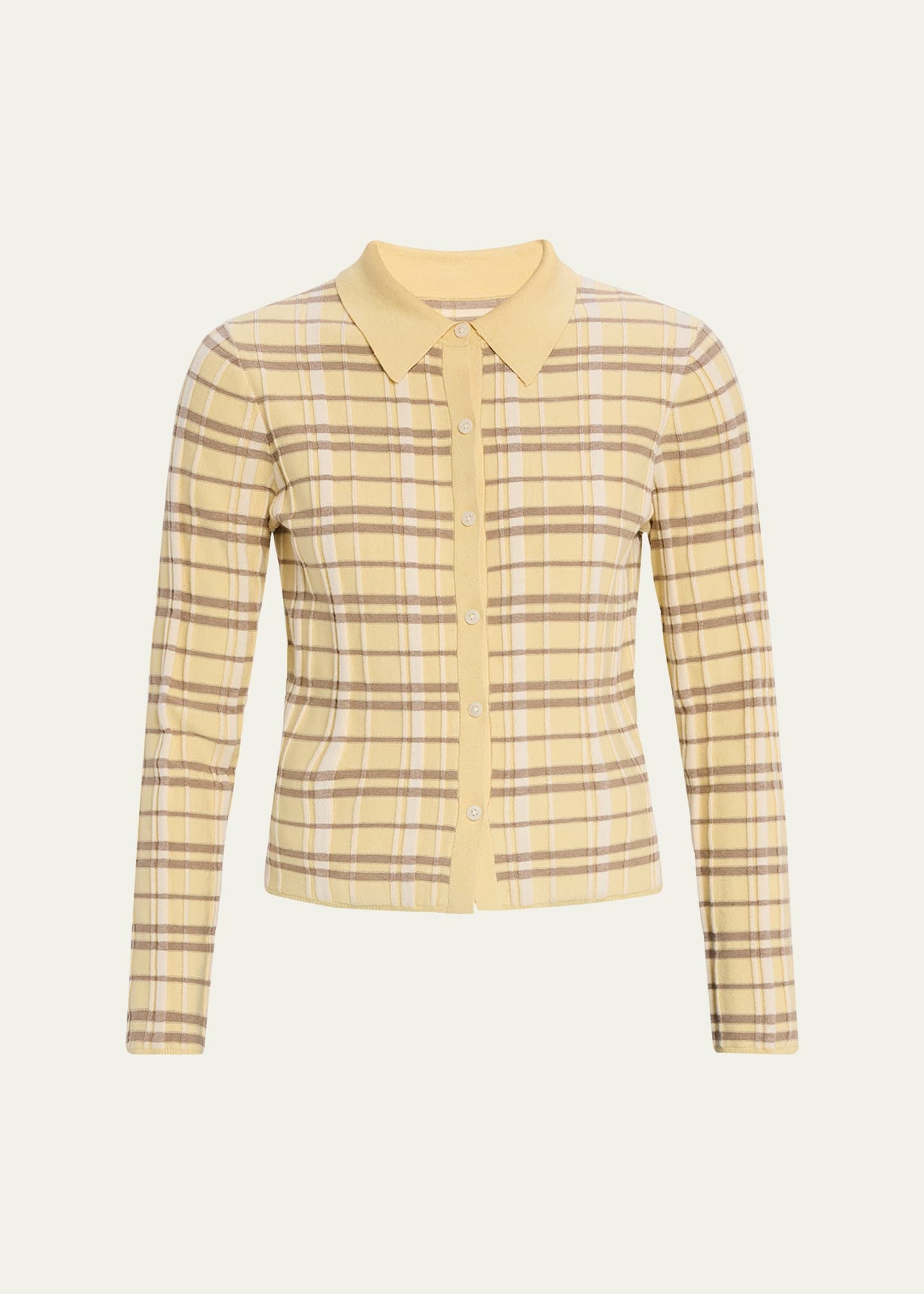 Plaid Elle Button-Front Shirt - 1