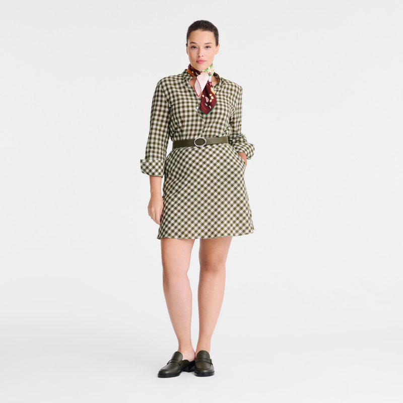 Longchamp Dress Artichoke - Vichy jacquard outlook