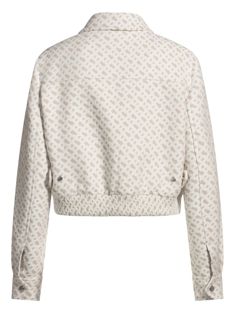 BOSS zip-up cropped jacket outlook