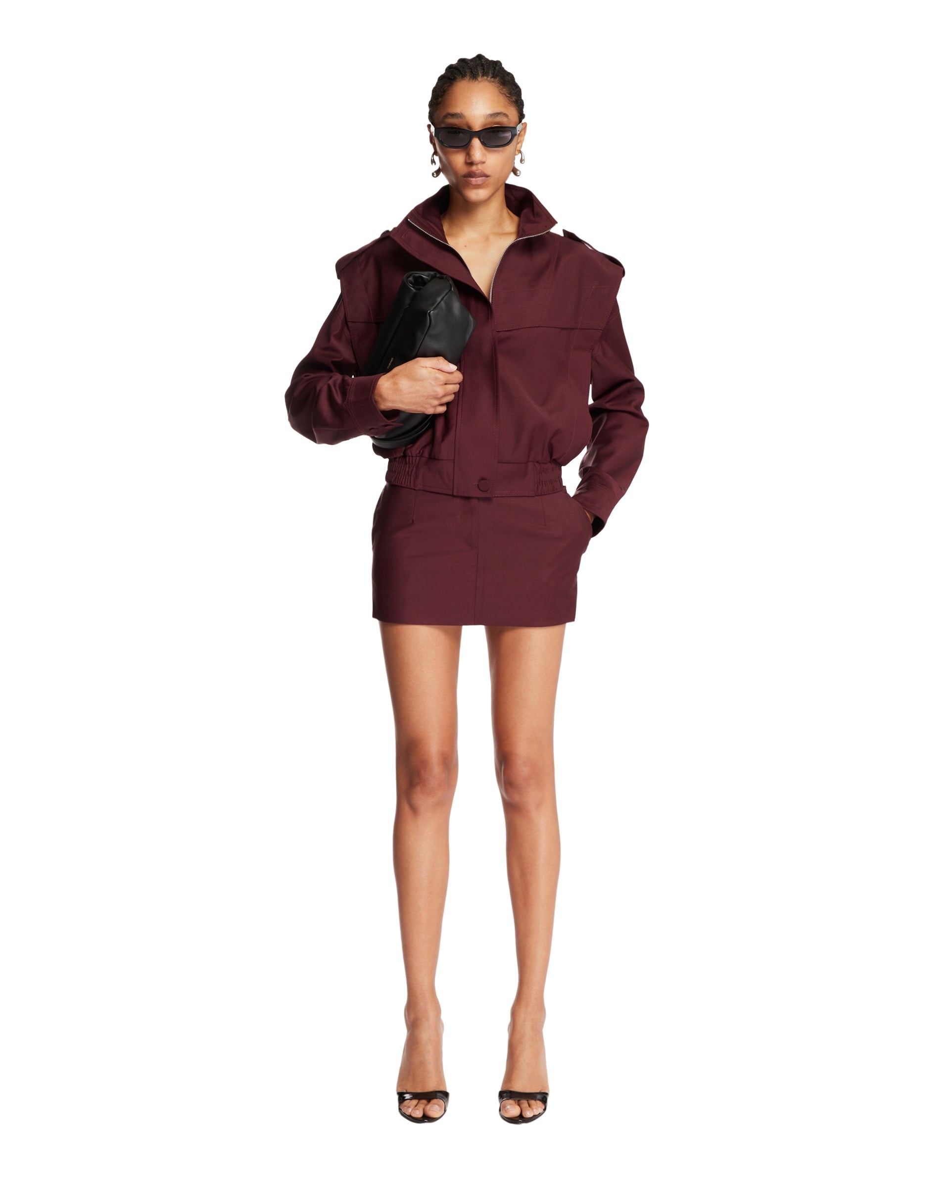Burgundy Salas Mini Skirt - 2