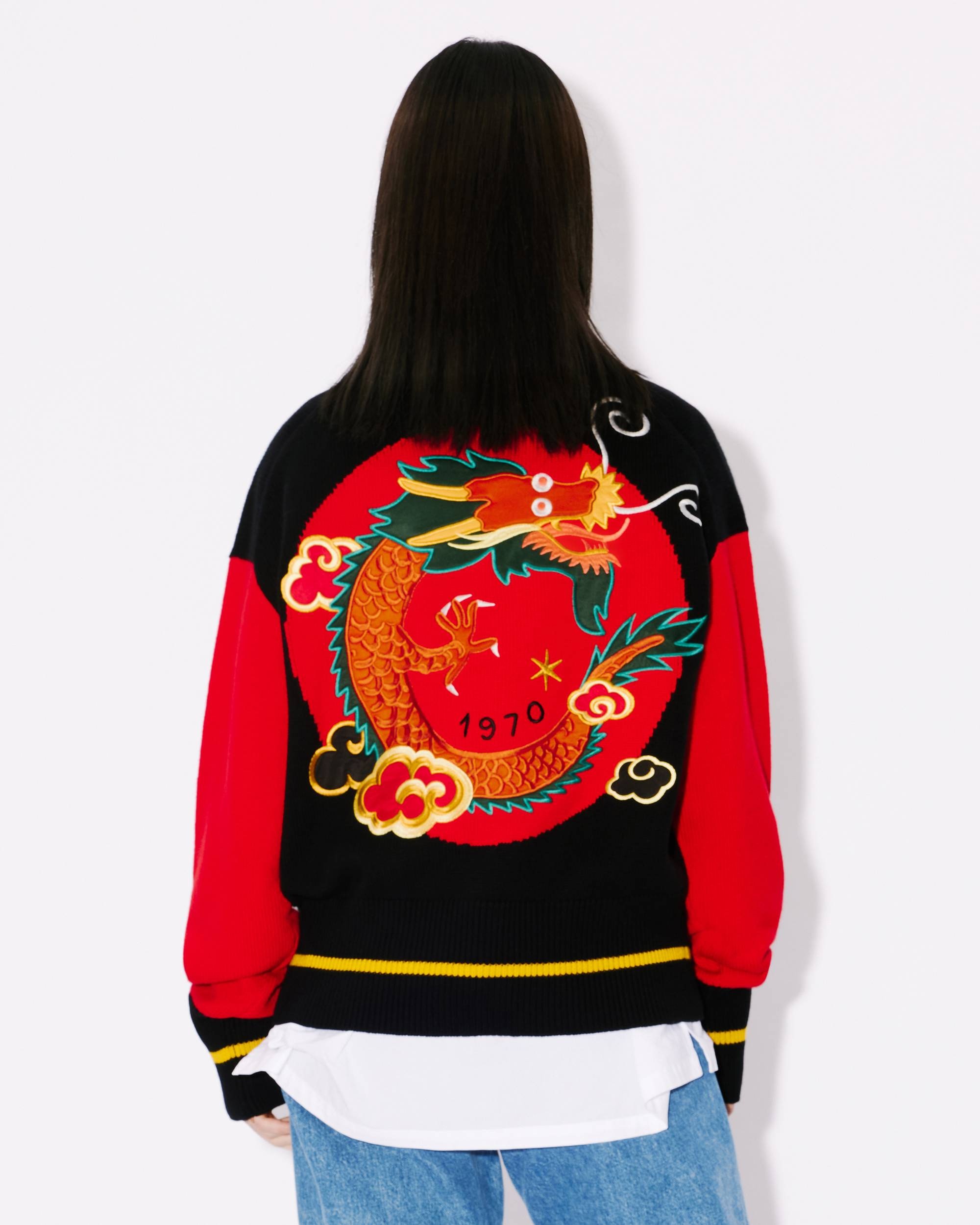 'Year of the Dragon' embroidered genderless jumper - 3