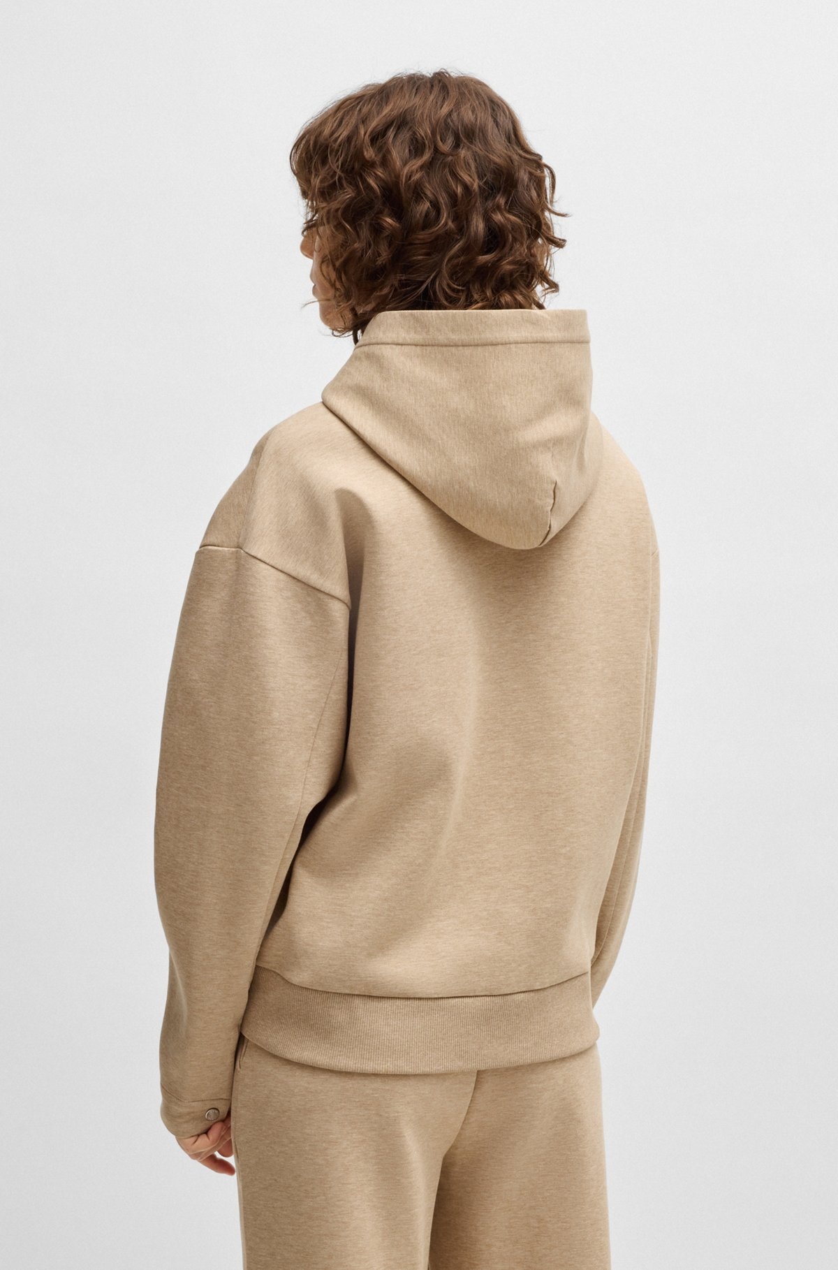 HOODIE WITH DOUBLE B MONOGRAM - 4