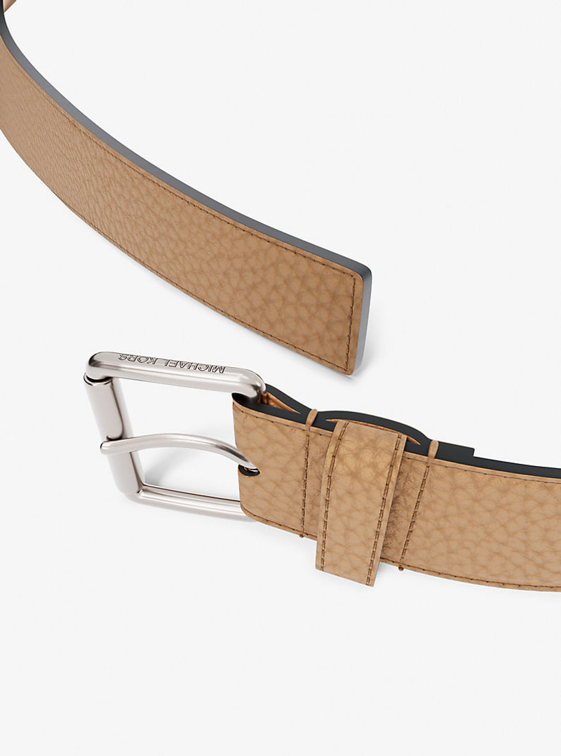 MICHAEL KORS Pebbled Leather Belt outlook