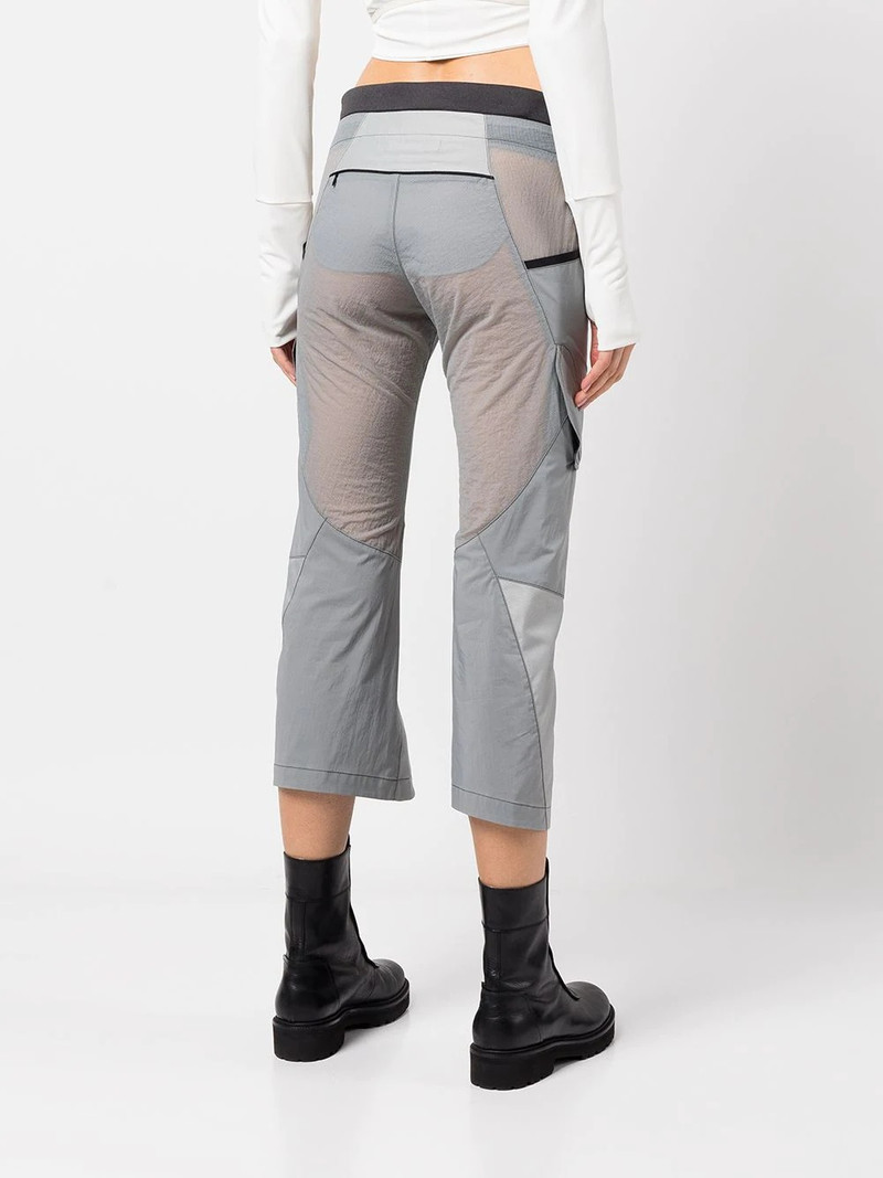 panelled slim-fit cropped trousers 4