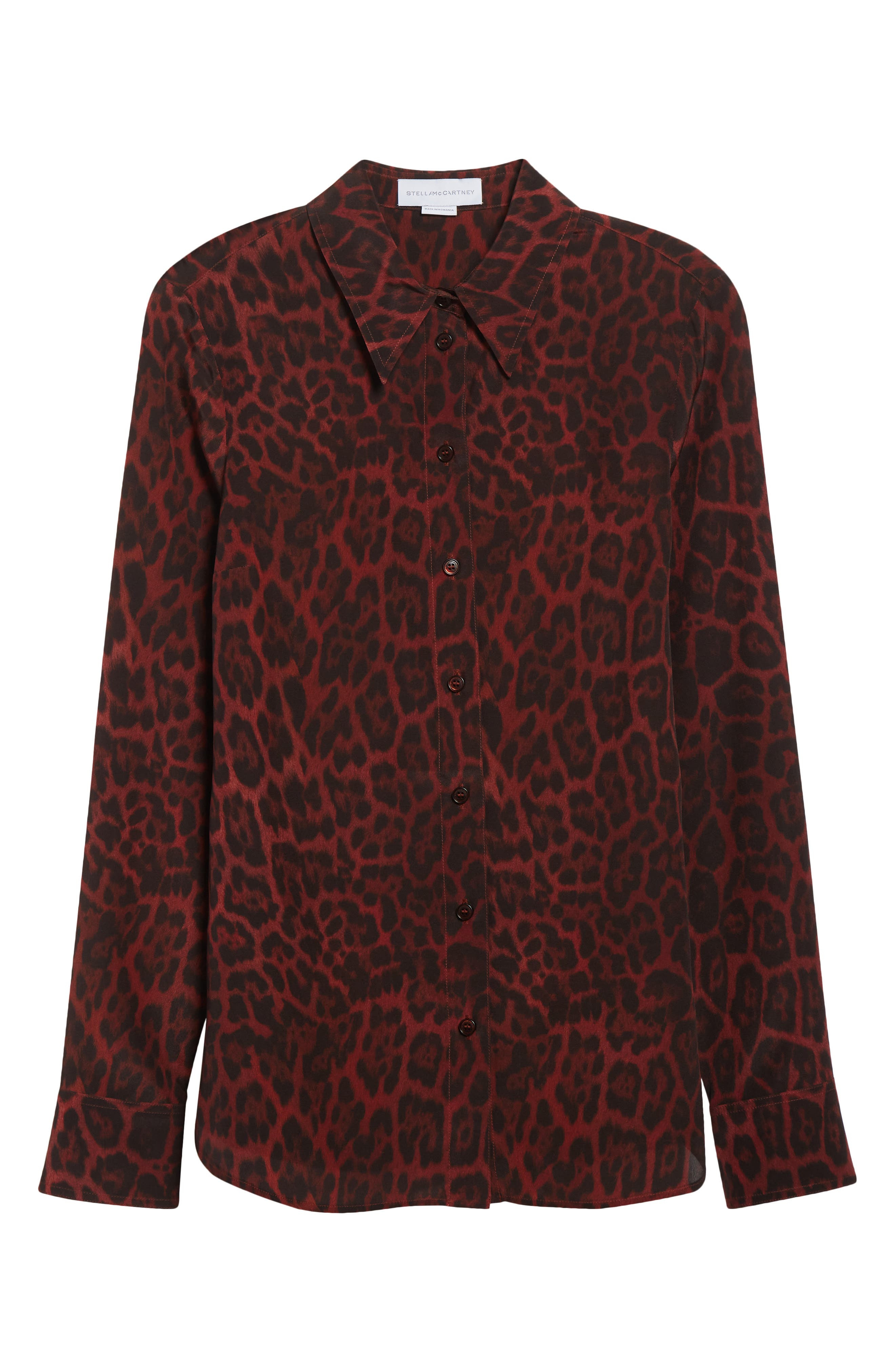 Stella McCartney Iconic Leopard Print Button-Up Shirt in 6062 - 6