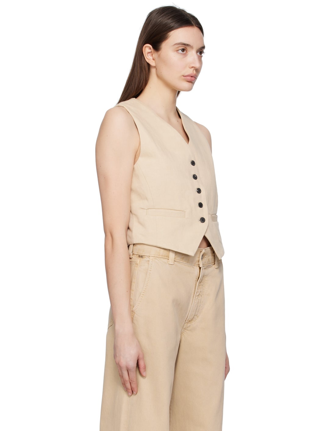 Beige Sierra Vest - 2