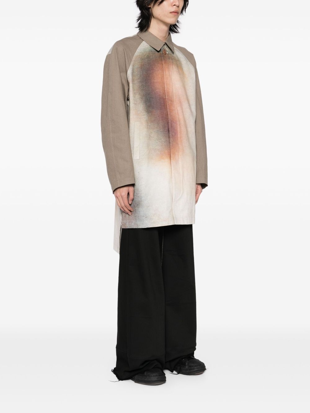 graphic-print coat - 3