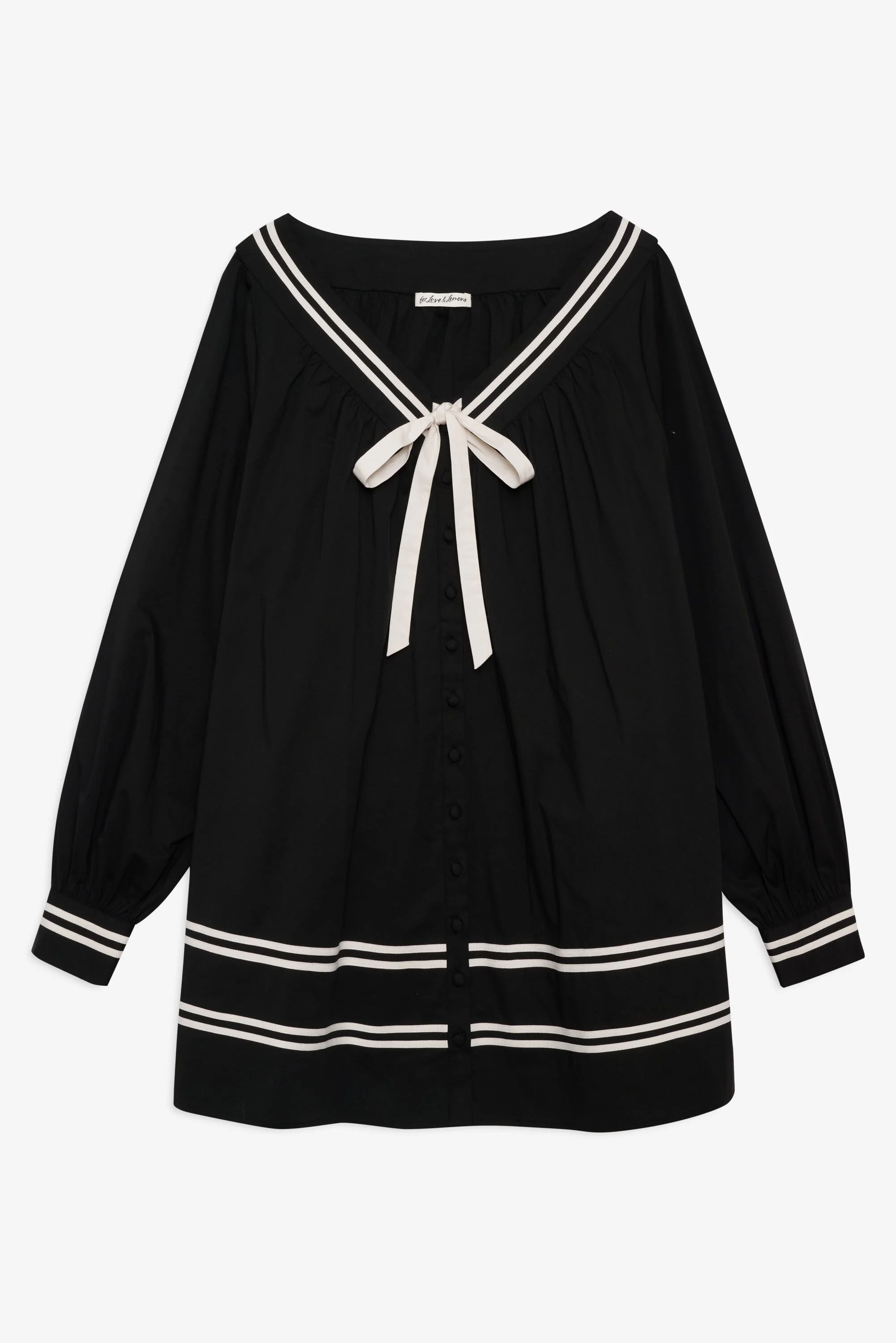 Helena Poplin Long Sleeve Mini Dress - 1