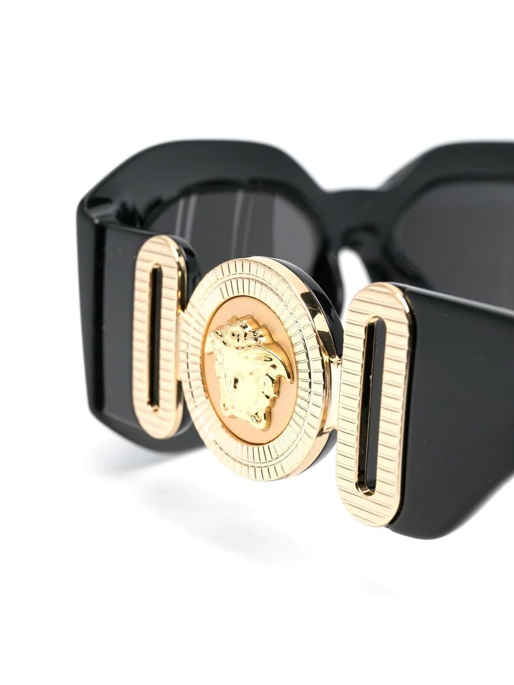 Medusa Head-detail oversize-frame sunglasses - 3