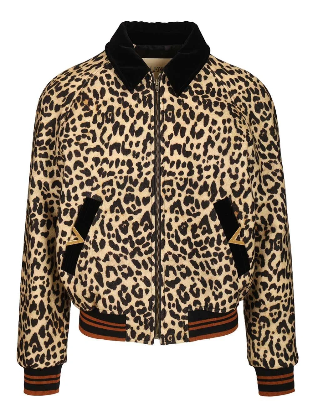 Valentino Garavani Men Valentino Wool Bomber Jacket - 1
