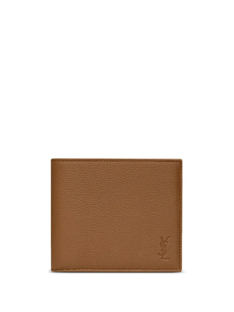 Saint Laurent SAINT LAURENT DEBOSSED-LOGO LEATHER WALLET - 1