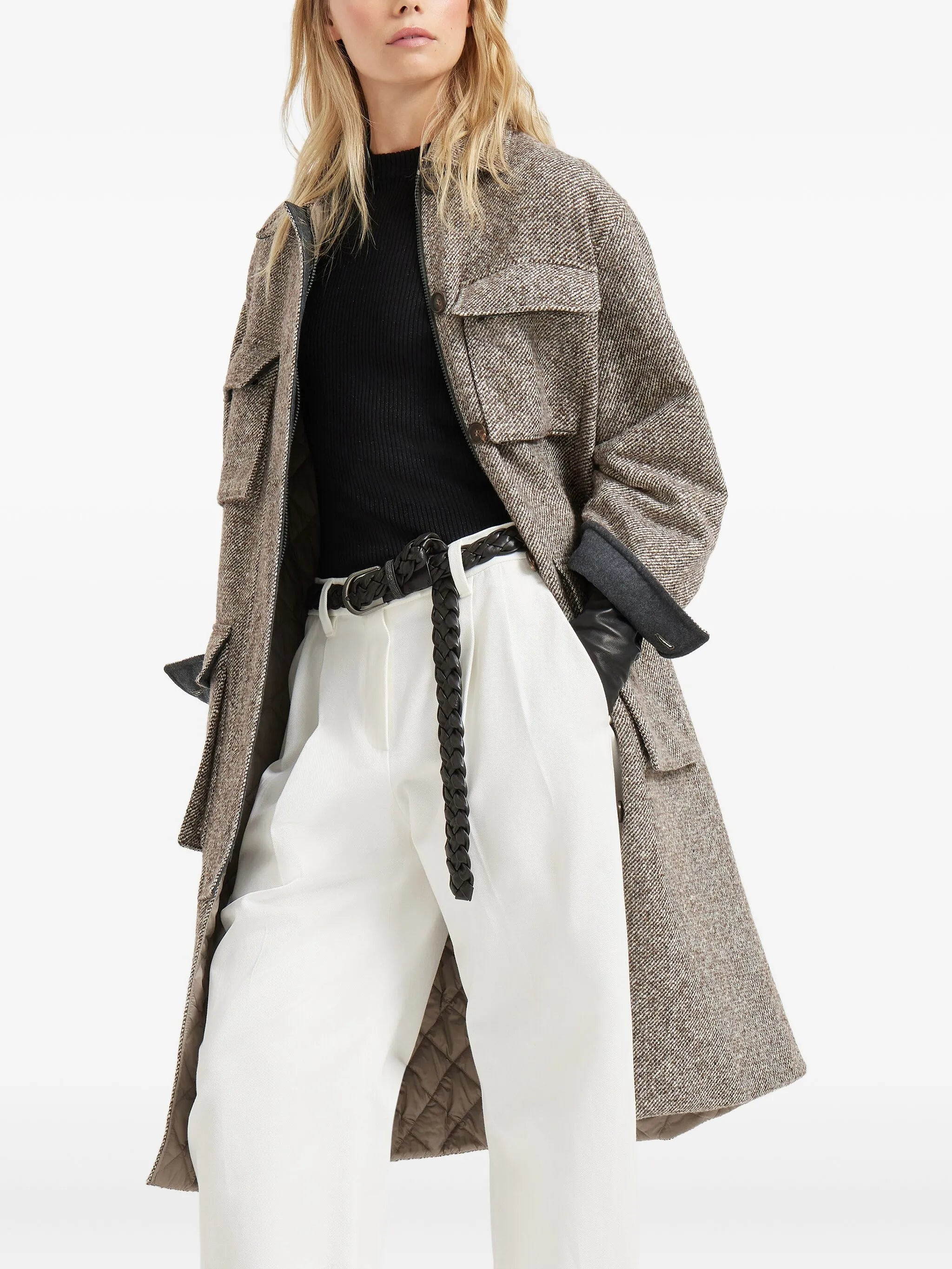 Brunello Cucinelli Herringbone Pocket Jacket - 4