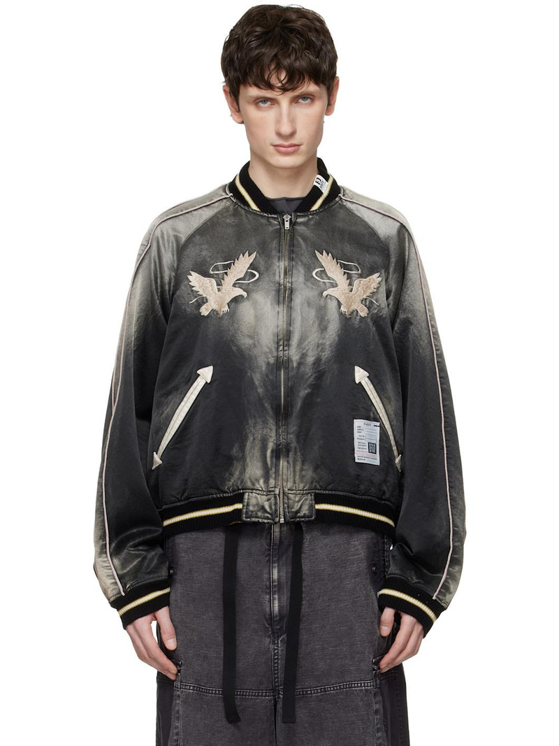 Black Sun Faded Like Souvenir Bomber Jacket 1