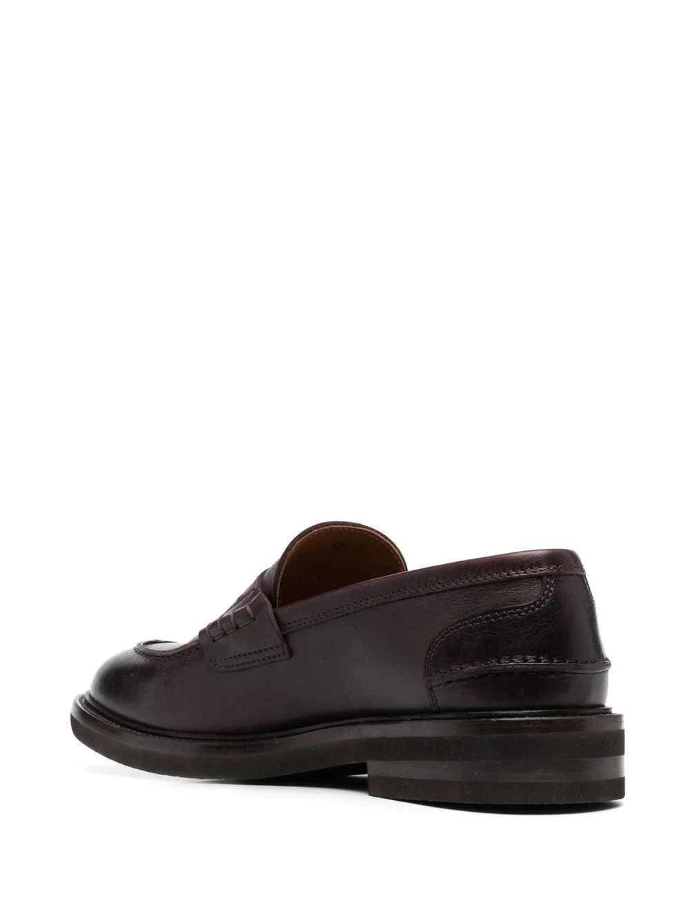 leather penny loafers - 3