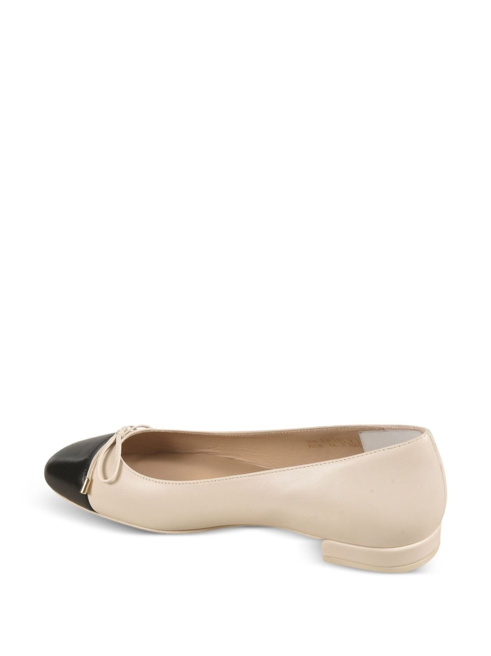 Sleek bow-detail flat pumps - 3