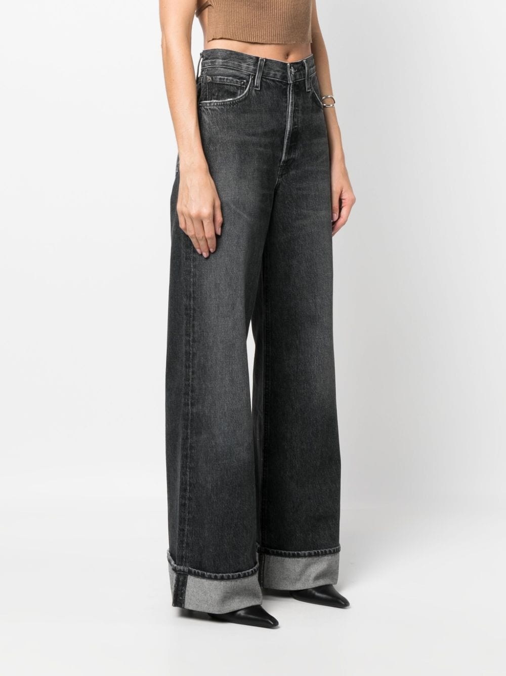 Dame wide-leg organic-cotton jeans - 3