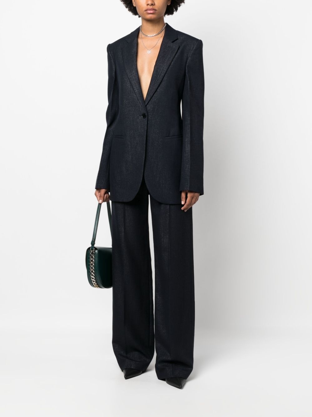 high-waist straight trousers - 2
