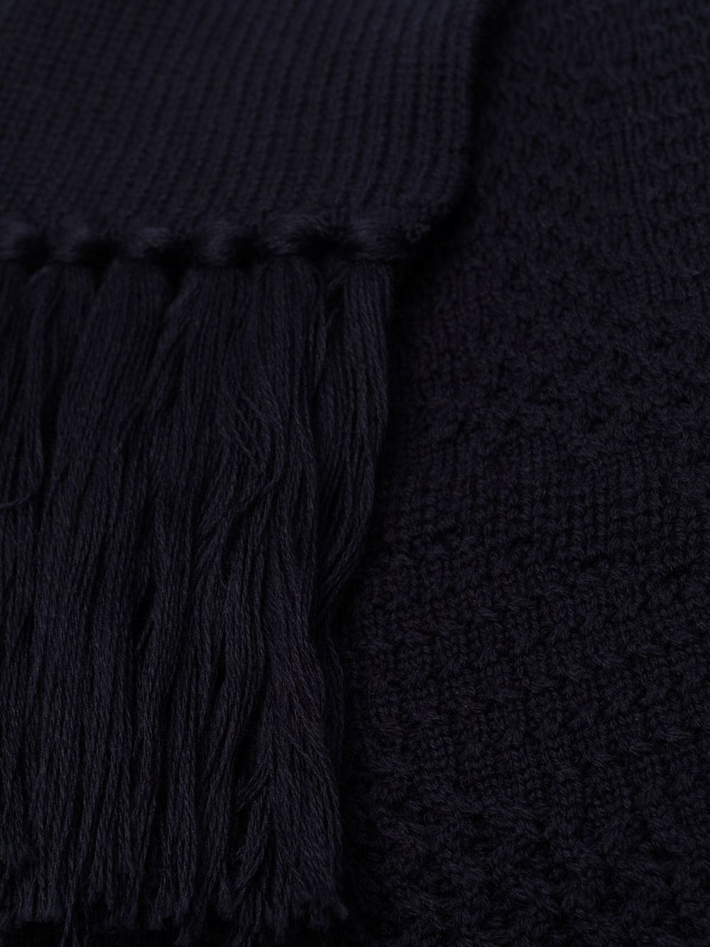 mixed-knit virgin wool scarf - 3