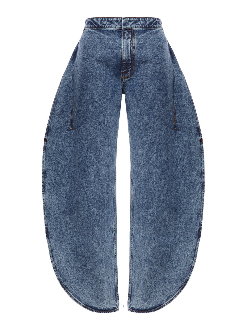 Alaïa PETAL DENIM TROUSERS outlook