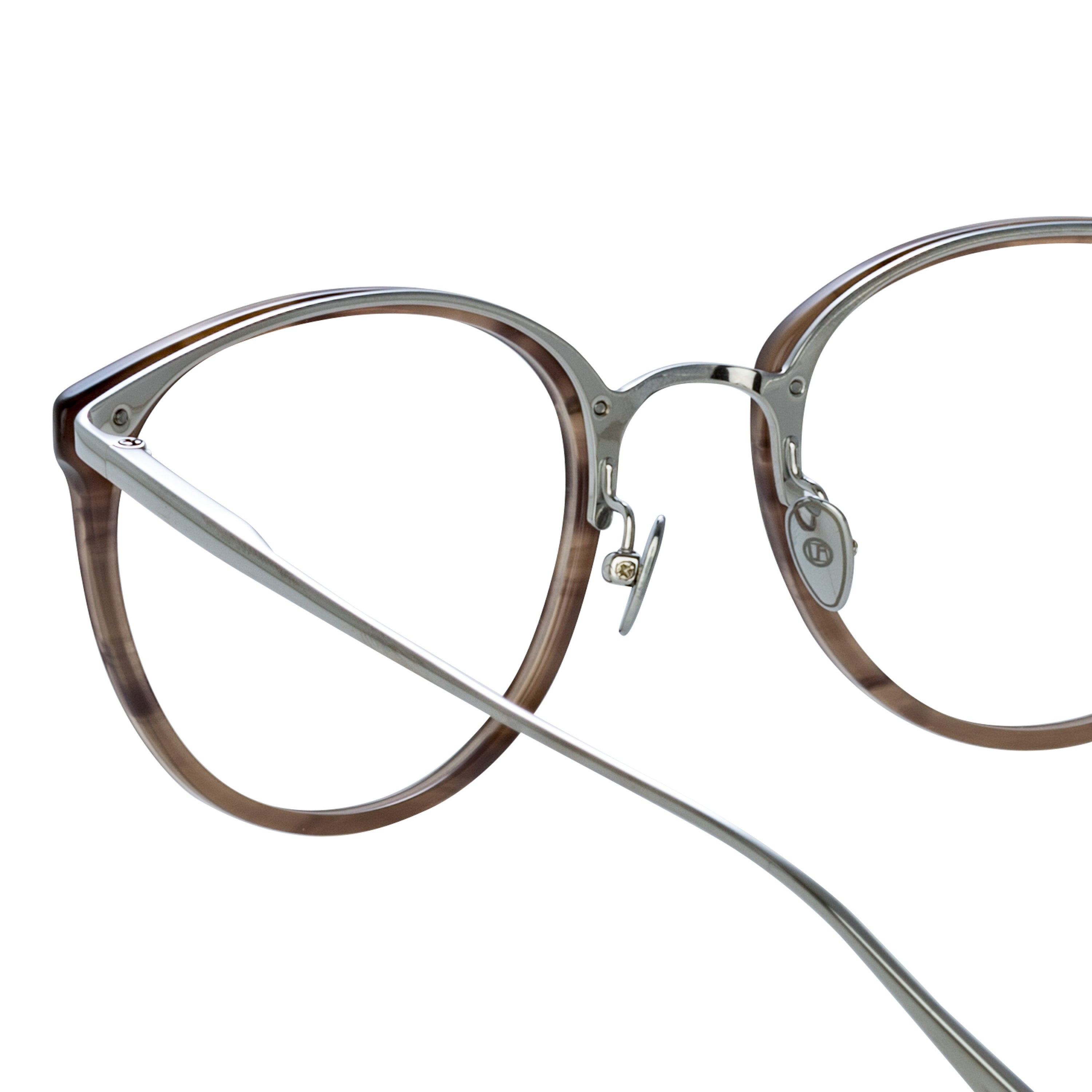 CALTHORPE OVAL OPTICAL FRAME IN GREY HORN - 7