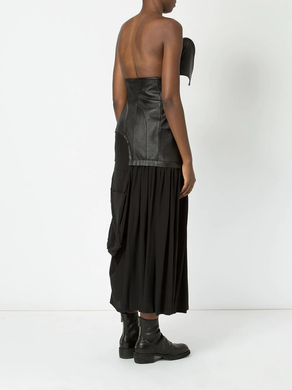 lambskin and silk dress - 4