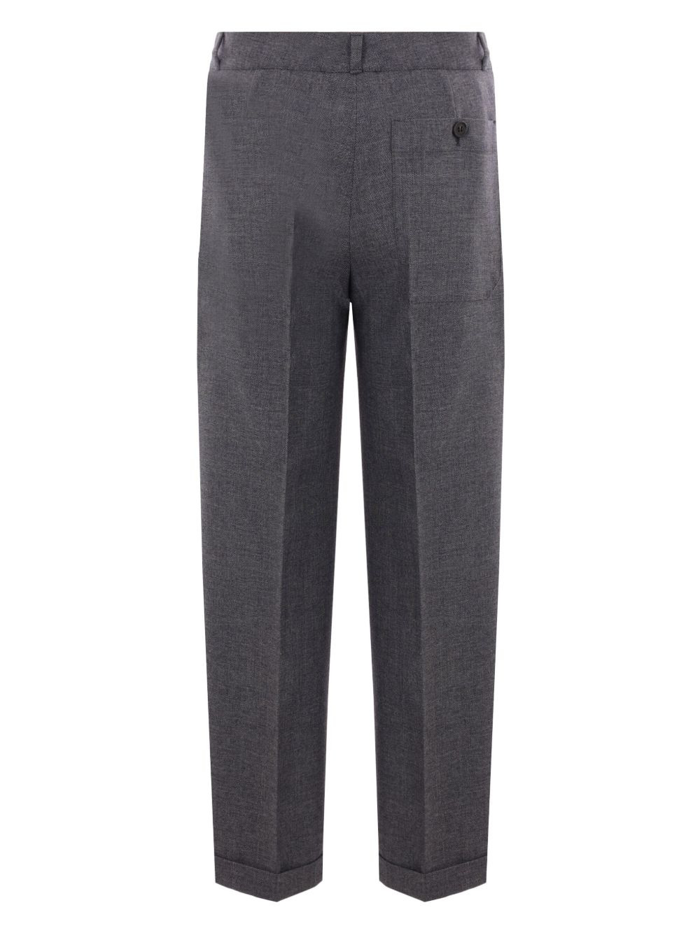 mid-rise wool tailored trousers - 2