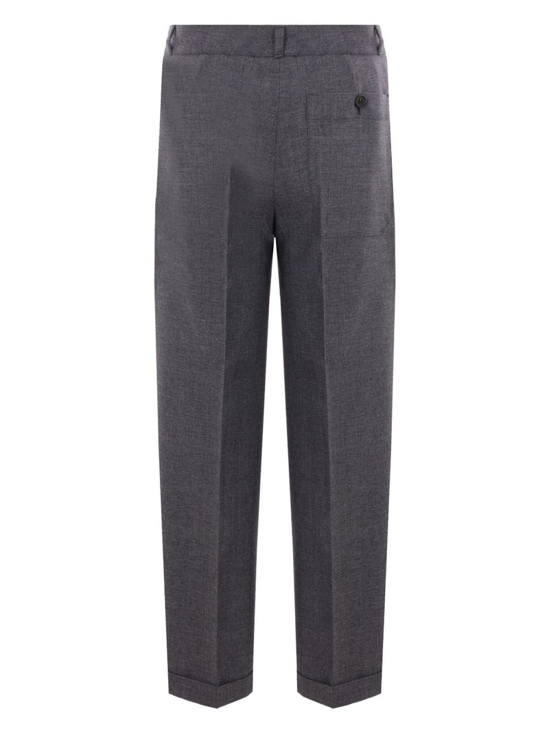 Prada mid-rise wool tailored trousers outlook