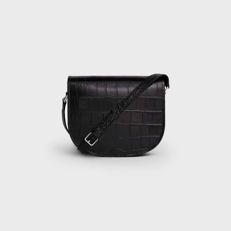 MEDIUM BESACE TRIOMPHE in CROCODILE EMBOSSED CALFSKIN 3