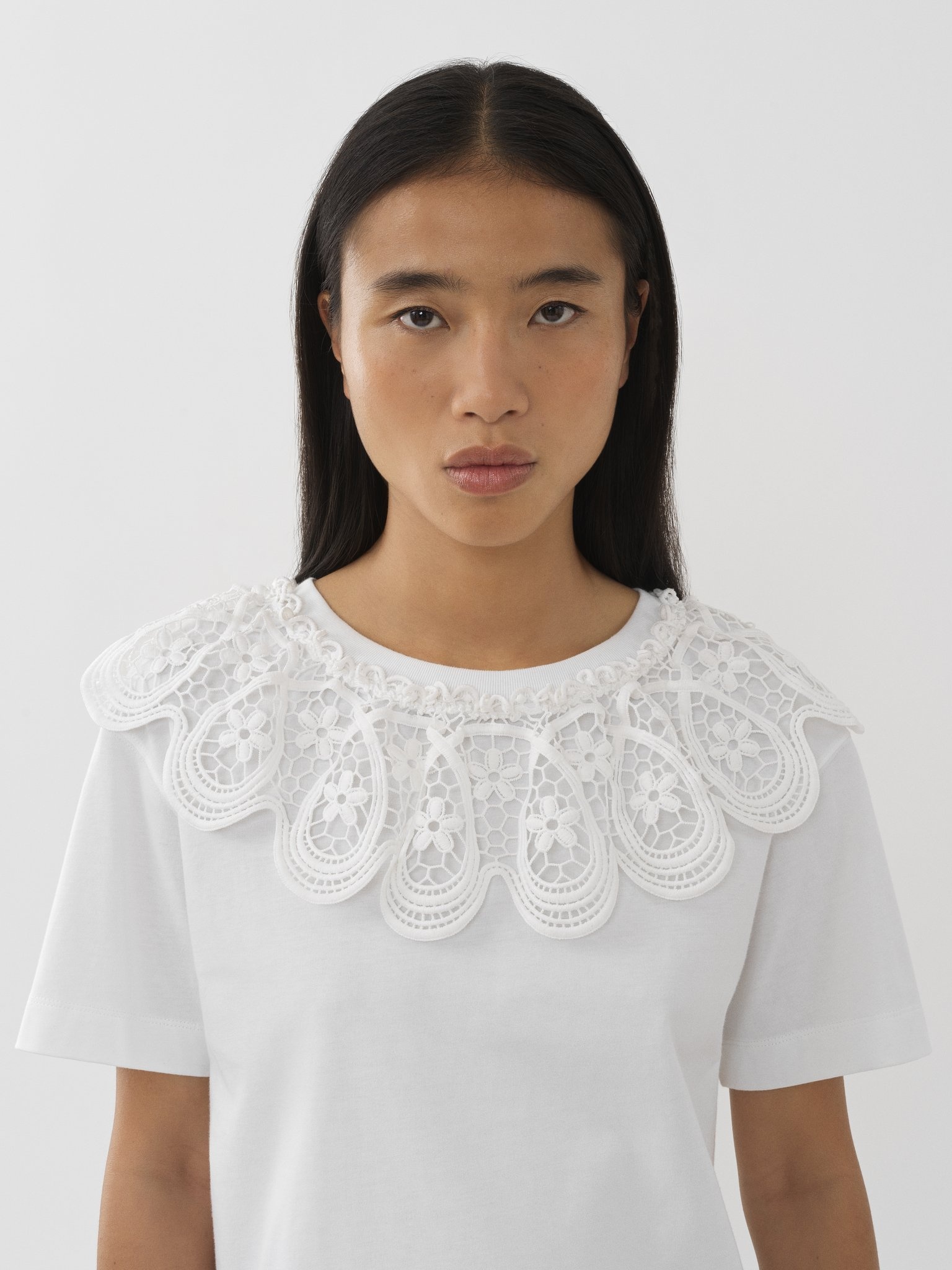 LACE COLLAR T-SHIRT - 6