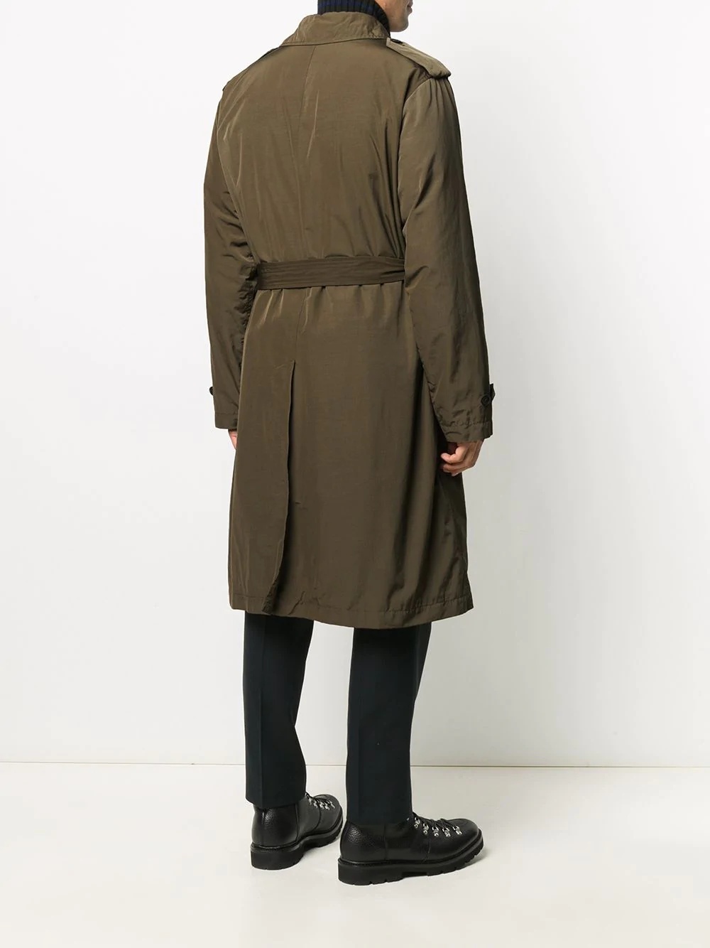 belted trench coat - 4