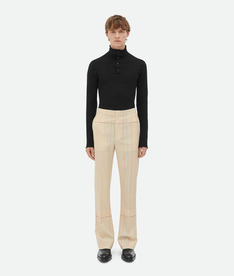 Notebook Wool Twill Flared Trousers 1