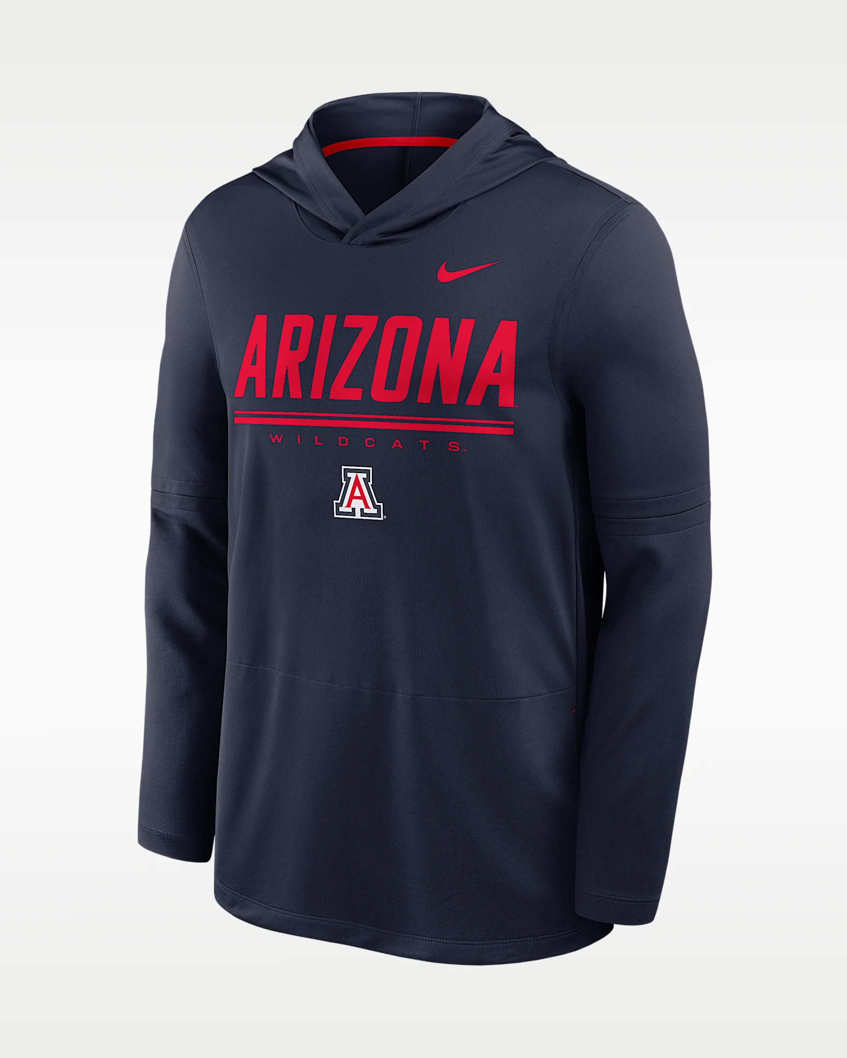 Arizona Sideline Men's Nike Dri-FIT College Long-Sleeve Hooded Top - 1