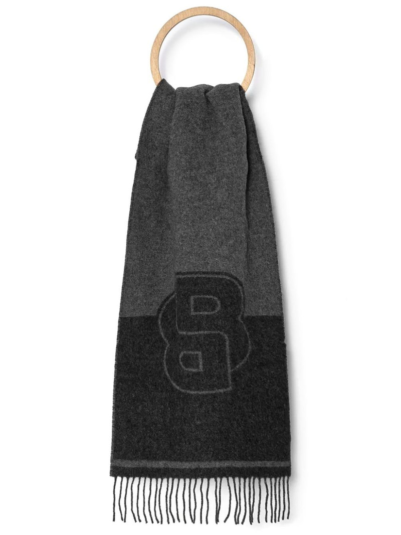 logo-jacquard scarf 1