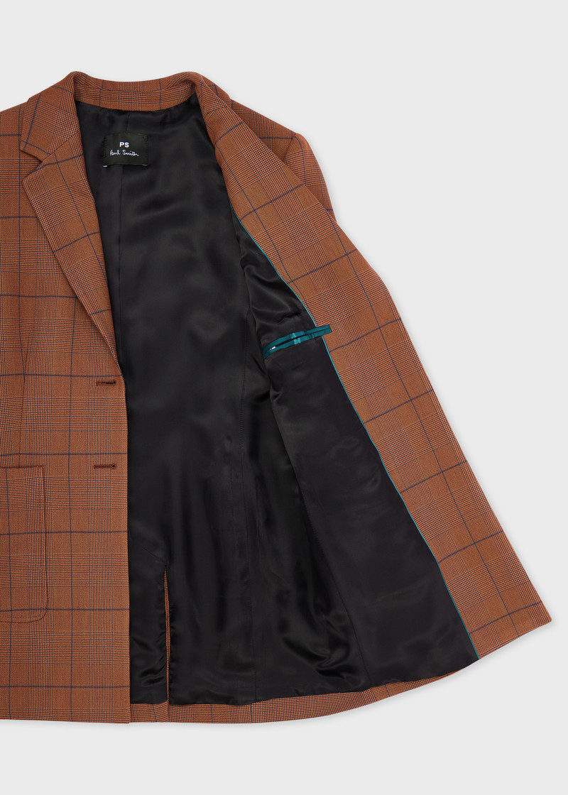 Women's Brown Check Jacket 4