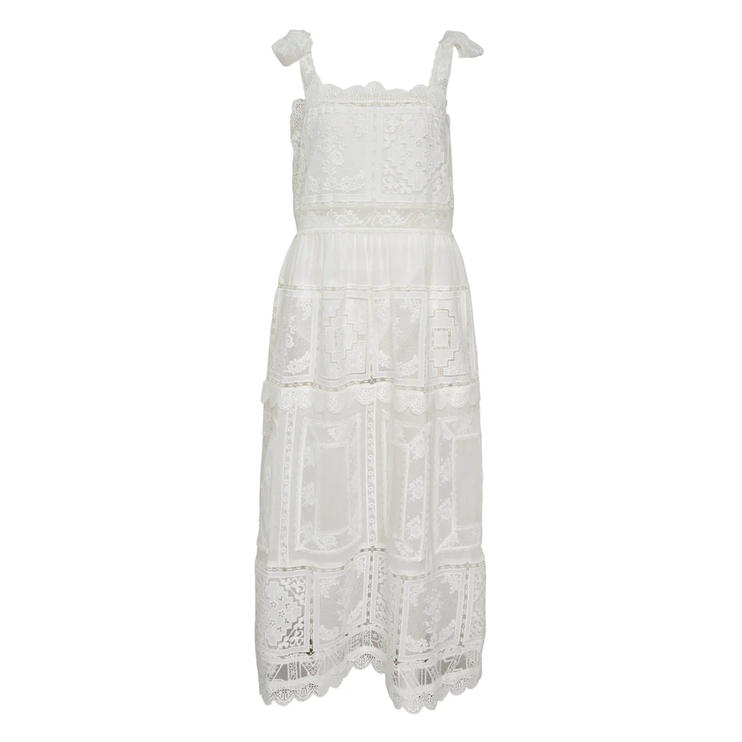 Aster Lace Trim Slip Dress - 1