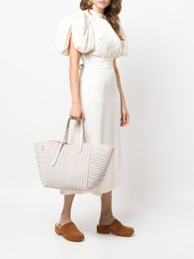 Anya Hindmarch woven leather tote bag outlook
