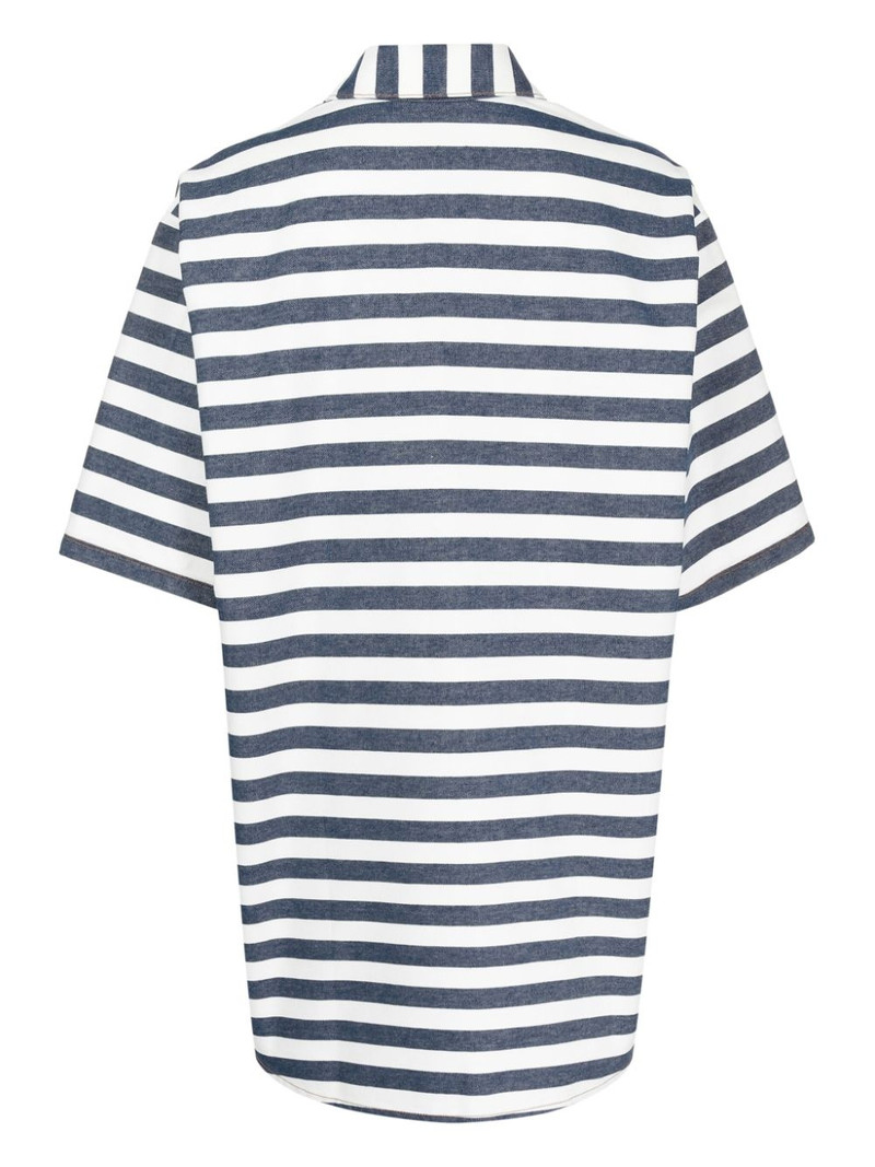KIMHĒKIM striped cotton shirt outlook
