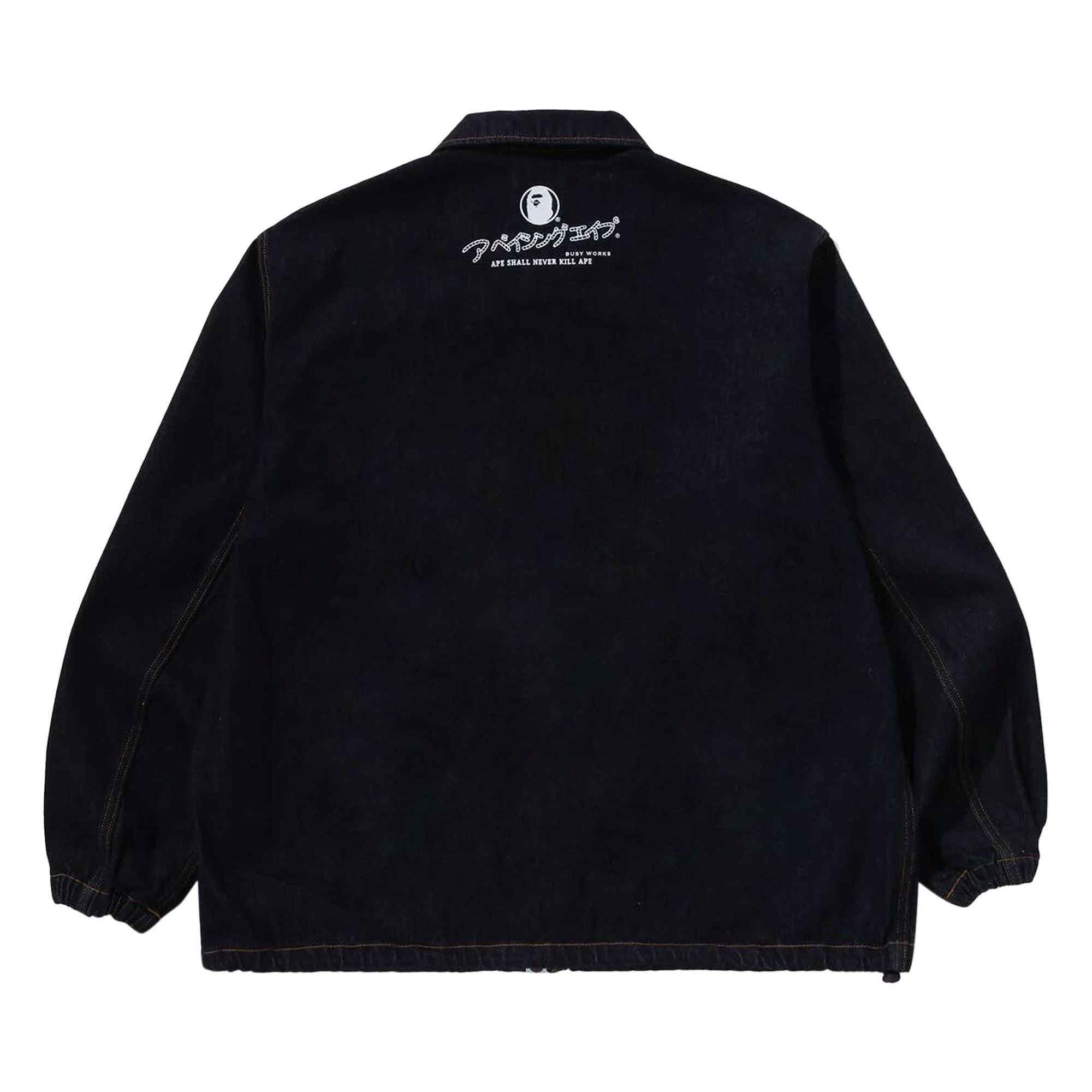 BAPE Bathing Ape Relaxed Fit Denim Coach Jacket 'Indigo' - 2