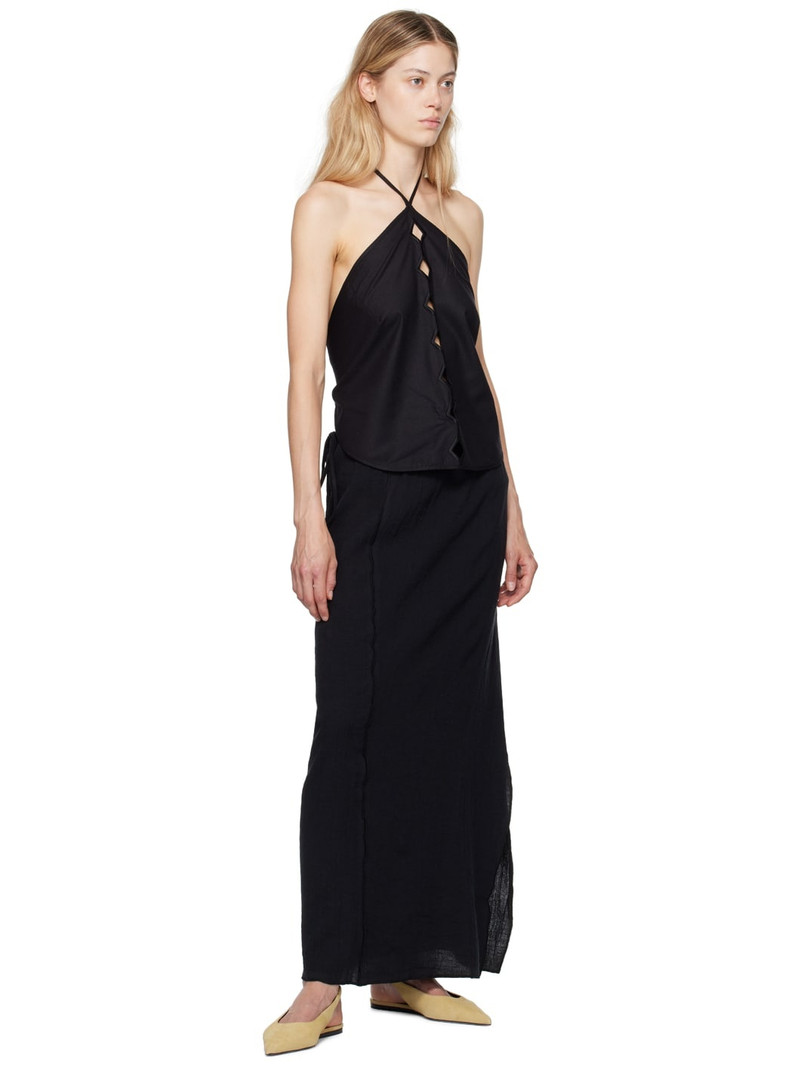 BASERANGE Black Shok Maxi Skirt outlook
