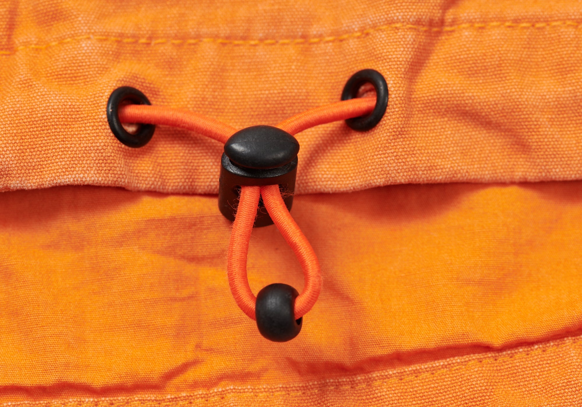 WASHED COTTON HOODED JACKET ORANGE - 7